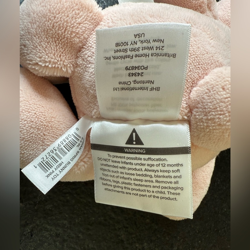 Laura Ashley Hedy Pink Bunny Rabbit Plush Easter Bunny Stuffed Toy 8.5" - Picture 8 of 10
